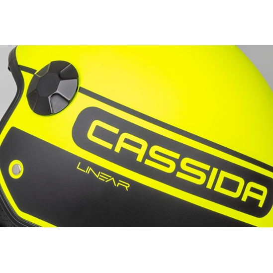 CASSIDA Handy Plus Linear, přilba (žlutá fluo matná/černá)