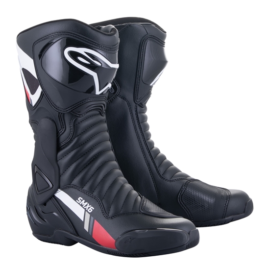 ALPINESTARS S-MX 6 boty (černá/bílá/šedá/červená)