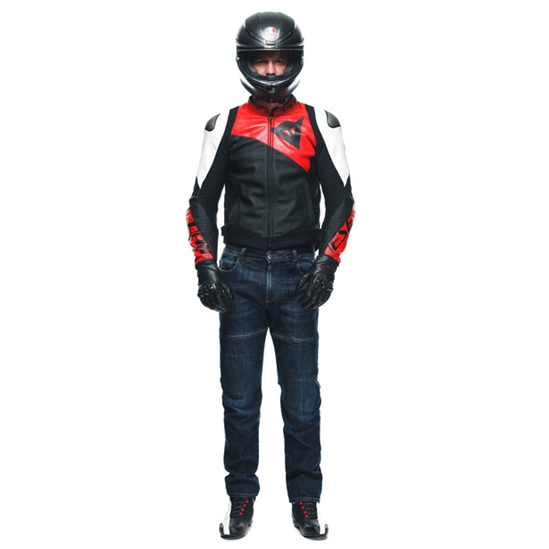 DAINESE SPORTIVA moto bunda matná černá/červená/bílá