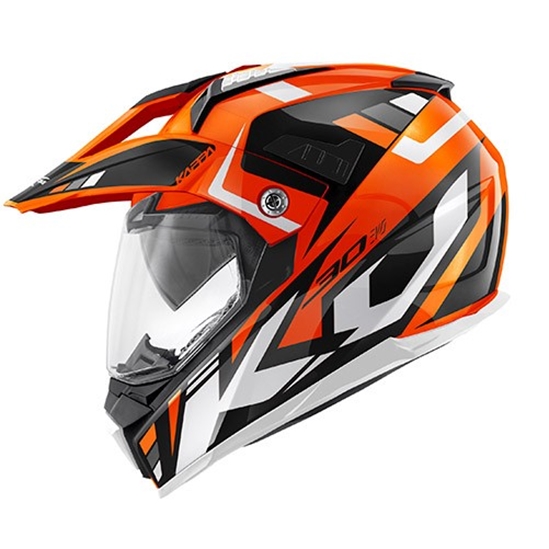 KAPPA KV30 ENDURO GRAYER enduro oranžová moto helma