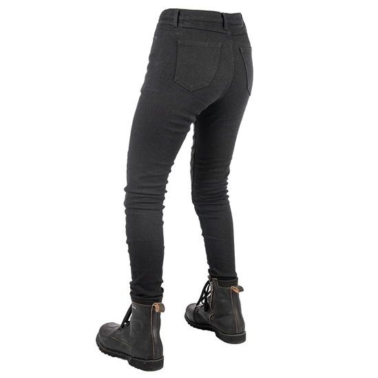 OXFORD ORIGINAL APPROVED JEGGINGS AA ZKRÁCENÉ kalhoty dámské legíny s Kevlar® podšívkou černá