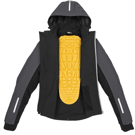 SPIDI HOODIE H2OUT bunda černá/antracit/červená