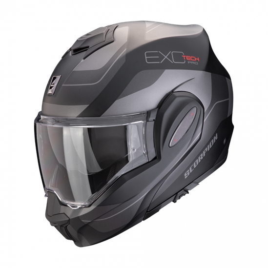 SCORPION EXO-TECH EVO PRO COMMUTA, moto přilba matná černo/stříbrná