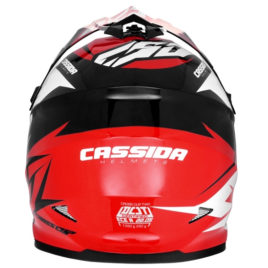 CASSIDA Cross Cup Two, MX přilba (červená/bílá/černá)