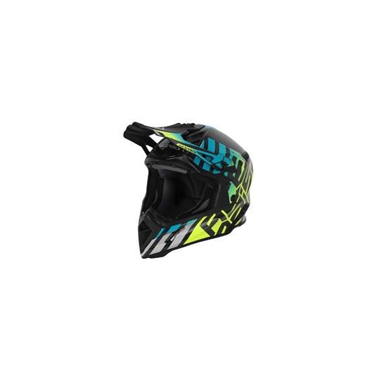 ACERBIS STEEL CARBON 22-06 přilba modrá/fluo žlutá