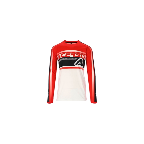 ACERBIS dres MX LINEAR LUGO bílá/červená