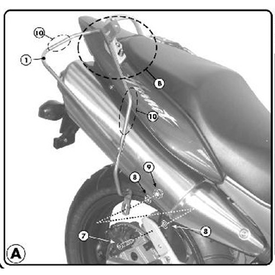 KAPPA TK214 nosič bočních brašen HONDA CB 600 HORNET / S (98-06)