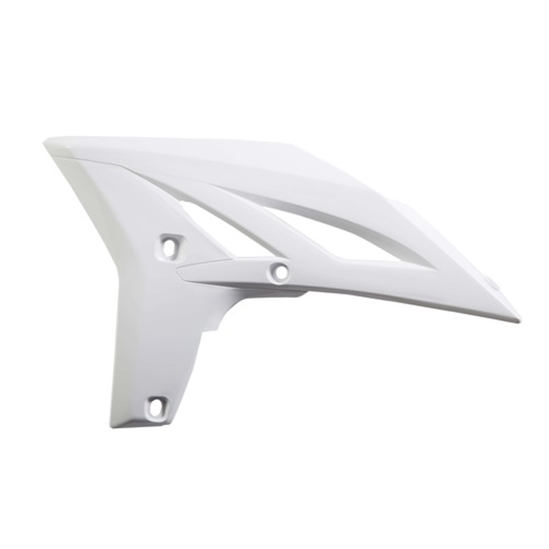 ACERBIS spoiler YZF 250 10/13 WRF 250/450 12/14, bílá