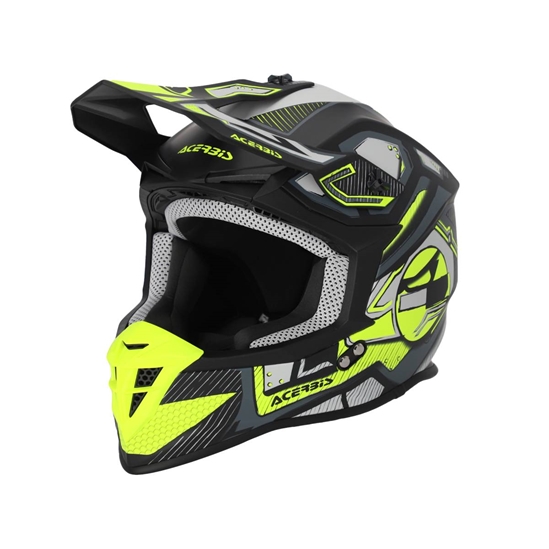 ACERBIS přilba Linear 2206 černá/fluo žlutá