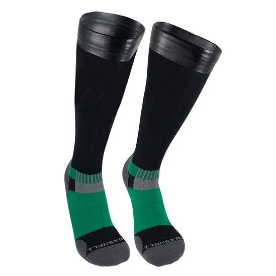 DexShell Wading Pro Sock Black/green, nepromokavé ponožky