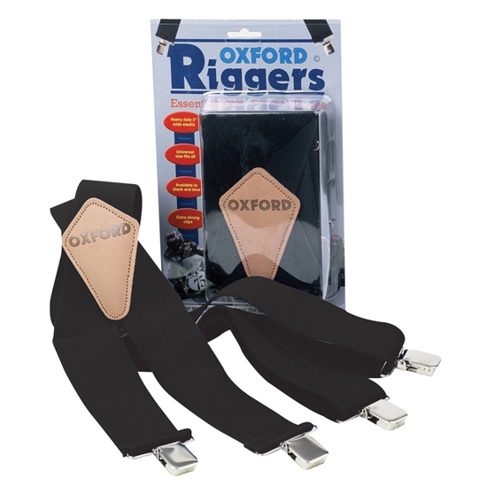 OXFORD Riggers Kšandy Braces, černé