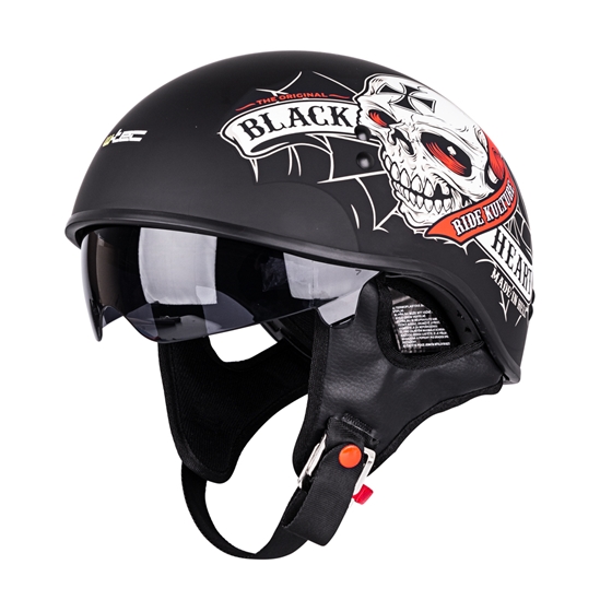 W-TEC V535 Black Heart Moto přilba černá