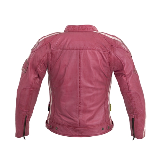 W-TEC Sheawen Lady Pink Dámská kožená moto bunda