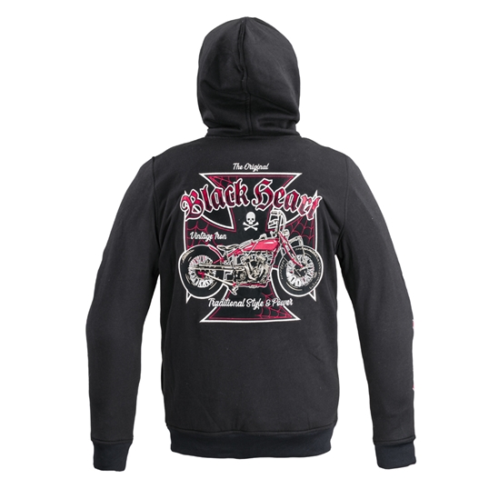 W-TEC Black Heart Vintage Iron Hoodie Pánská mikina