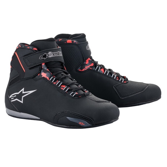 ALPINESTARS SEKTOR WATERPROOF, boty černo-červené