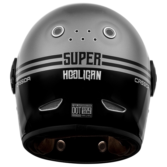 CASSIDA Fibre Super Hooligan, přilba, černá/metalická šedá