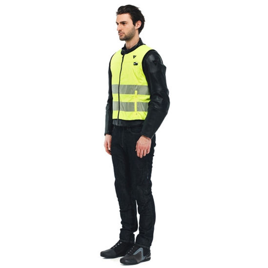 DAINESE SMART JACKET HI VIS D-AIR airbagová vesta reflexní