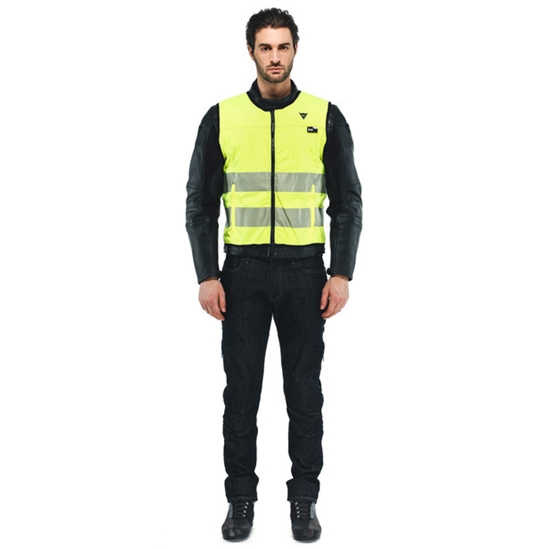 DAINESE SMART JACKET HI VIS D-AIR airbagová vesta reflexní