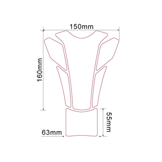 KEITI THD-207S tankpad - R stříbrný