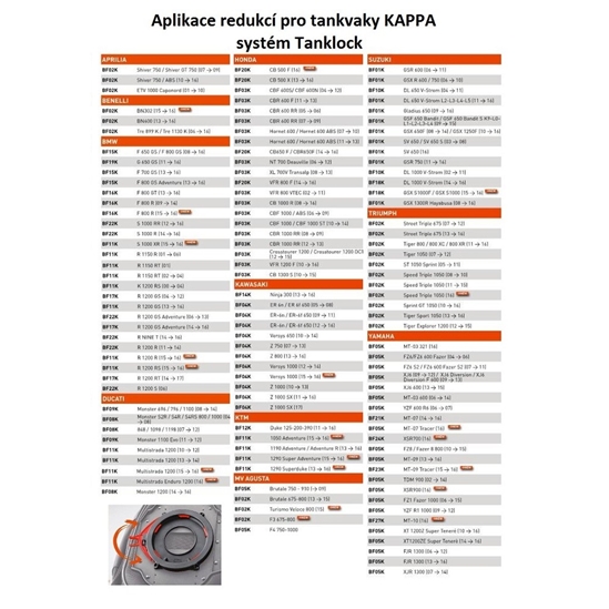 MV AUGUSTA - BF05K - redukce pro tanklock