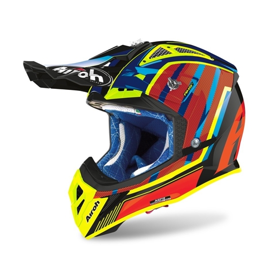 AIROH AVIATOR 2.3 GLOW AMS2 AV23GL32 off-road moto helma