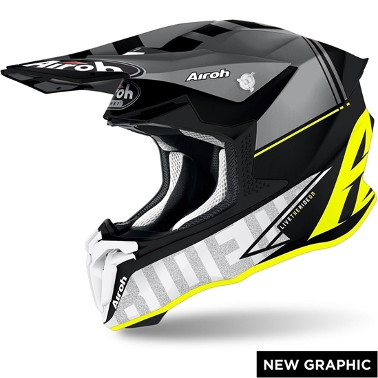 AIROH TWIST 2.0 TECH TW2T31 off-road žlutá moto helma