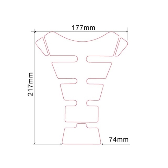 KEITI TK023 tankpad - Kawasaki stříbrný