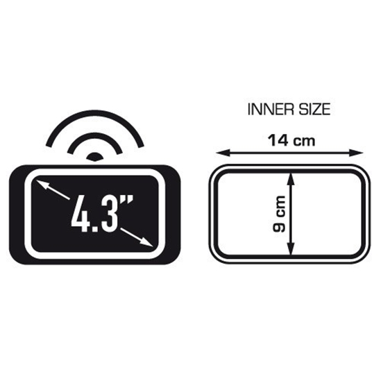 KAPPA KS953B - držák GPS do 4,3"