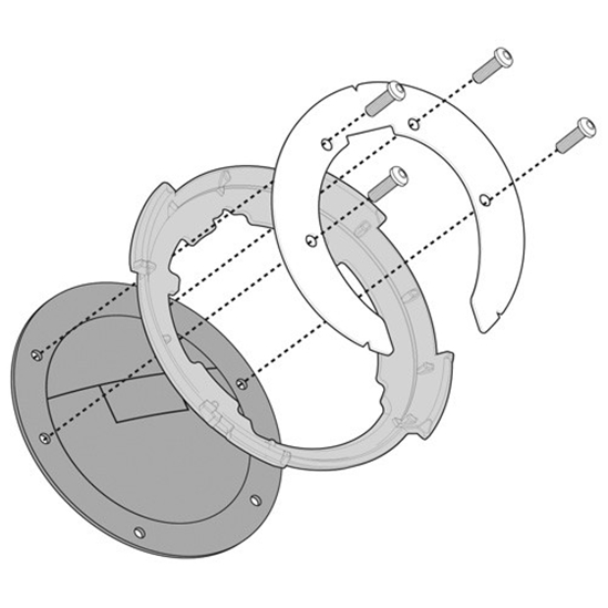 KAPPA Kawasaki H2-BF35K-redukce pro tankvak tanklock 