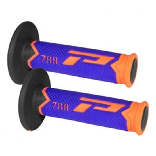 PROGRIP 788 rukojeti motokros modrá/oranž/černá